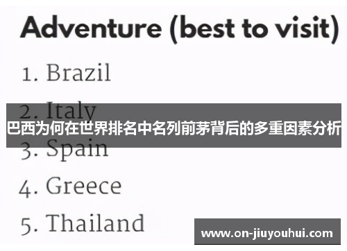 巴西为何在世界排名中名列前茅背后的多重因素分析