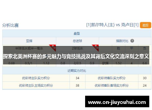 探索北美洲杯赛的多元魅力与竞技挑战及其背后文化交流深刻之意义